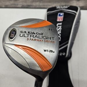 SWEET RH USKG U.S. KIDS GOLF WT-20u‎ Orange 23* 3 FAIRWAY DRIVER 35 inch